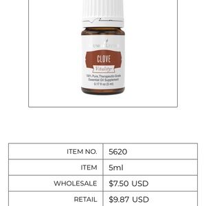 Young Living clove vitality 5 ml